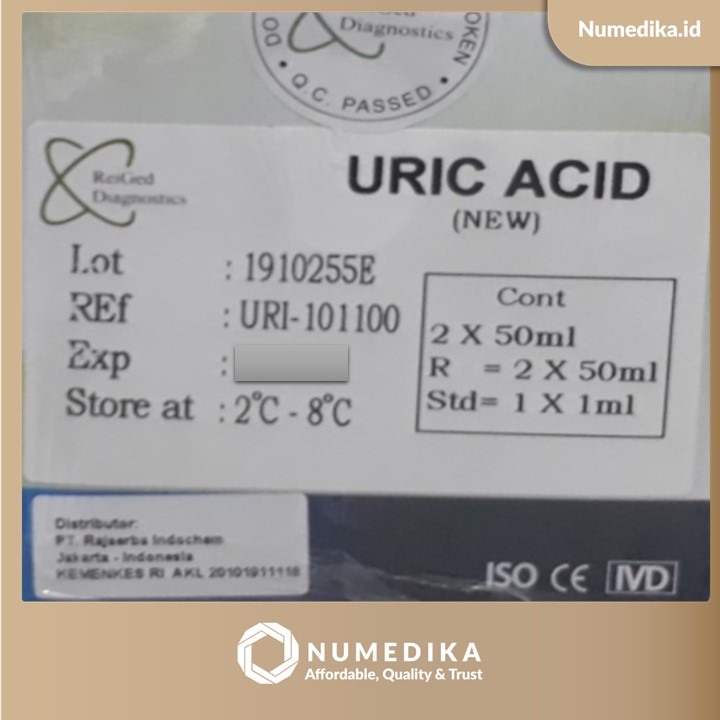 Uric Acid Reiged Diagnostics 2x50 ml